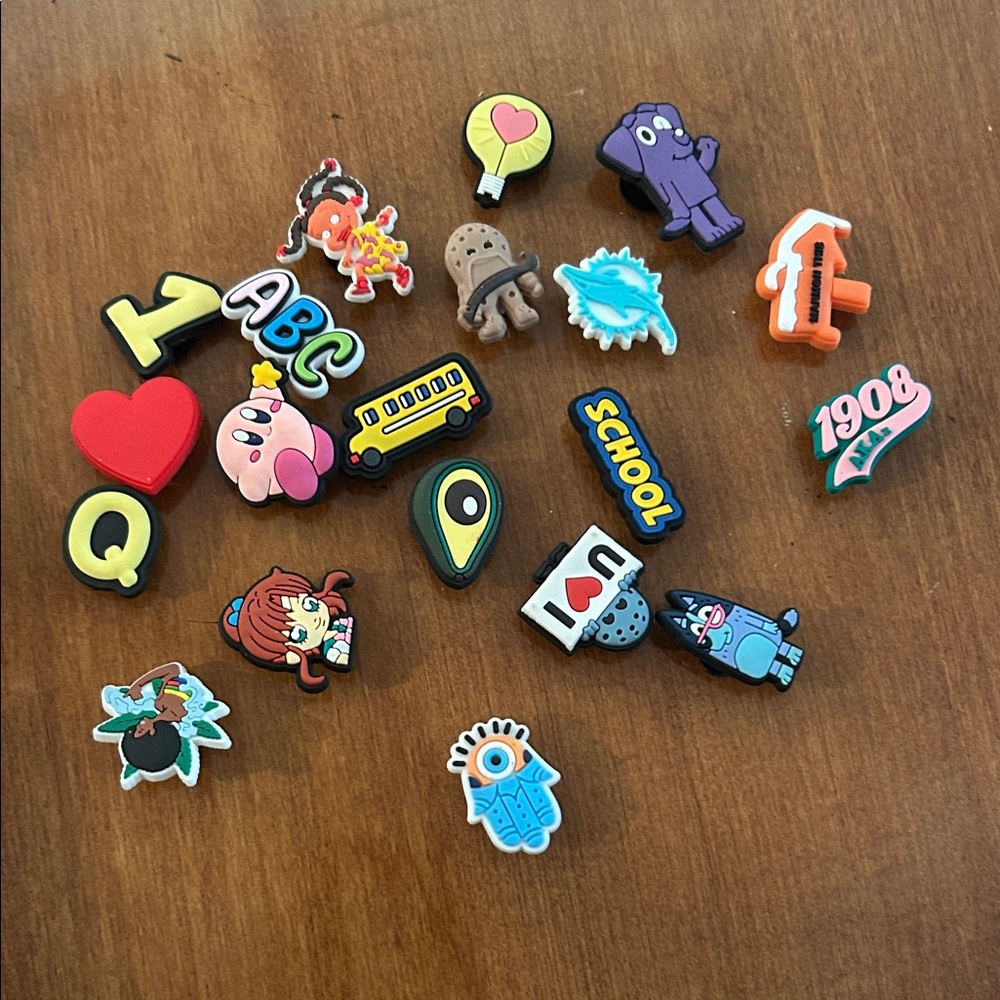 Jibbitz! Colorful Cartoon Character Shoe Charms Set